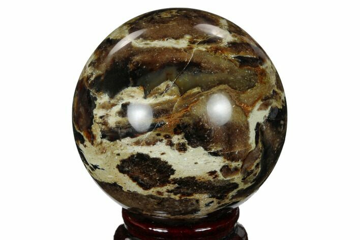 Black Opal Sphere - Madagascar #168577